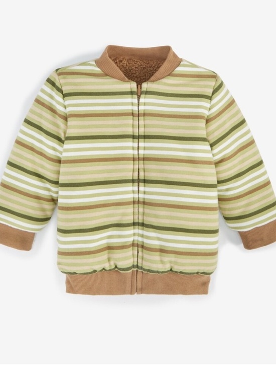 First Impressions Other - New! First Impressions Reversible Faux-Sherpa Jacket Baby Boy, Green, 6-9 month